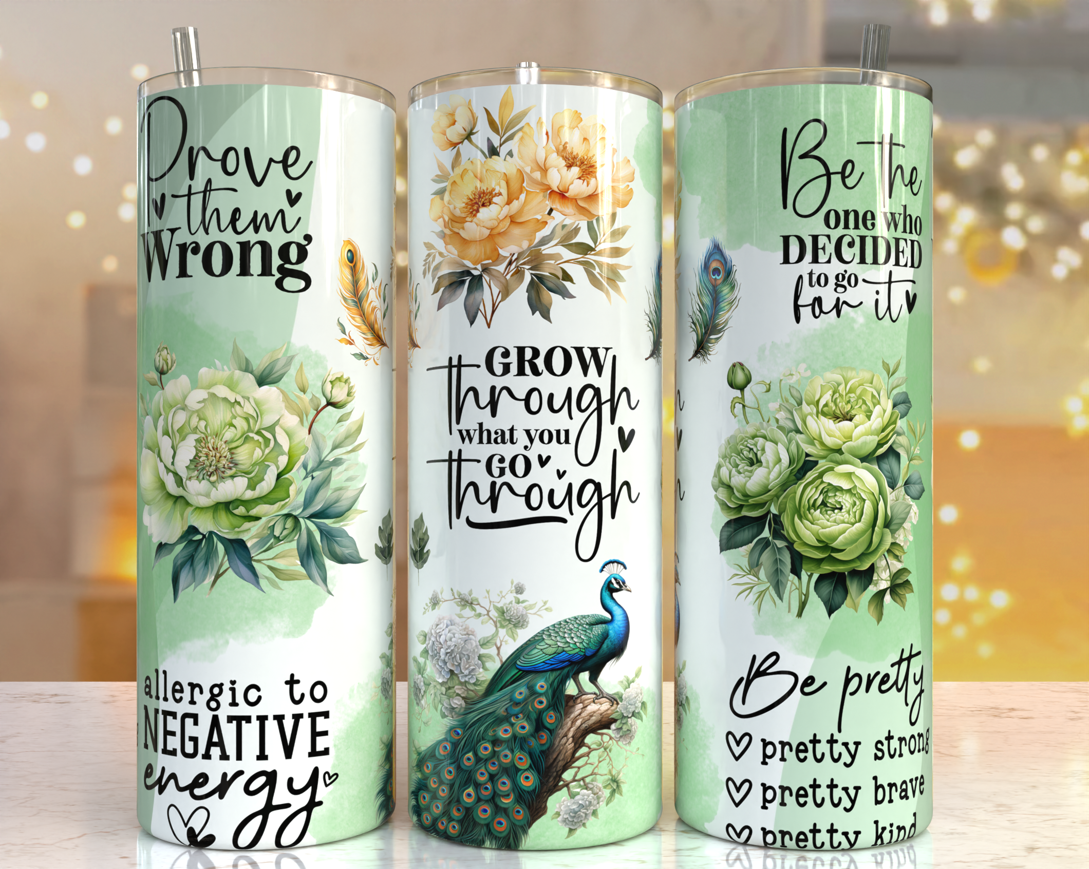 Tumblers- Positive affrimations designs