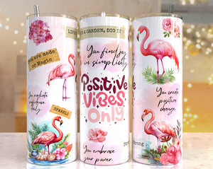 Positive vibes flamingos
