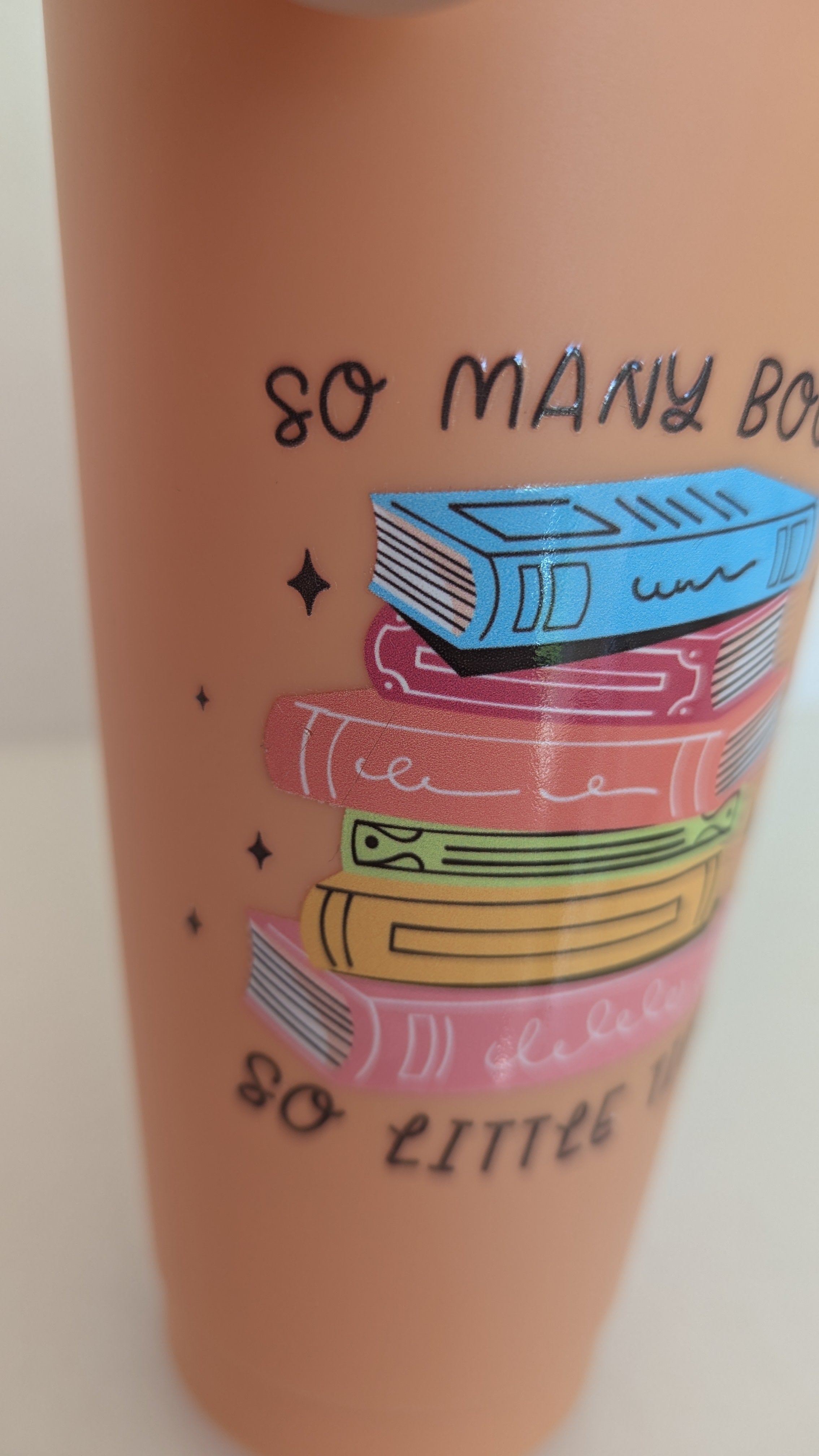 So many books 24oz cold cup