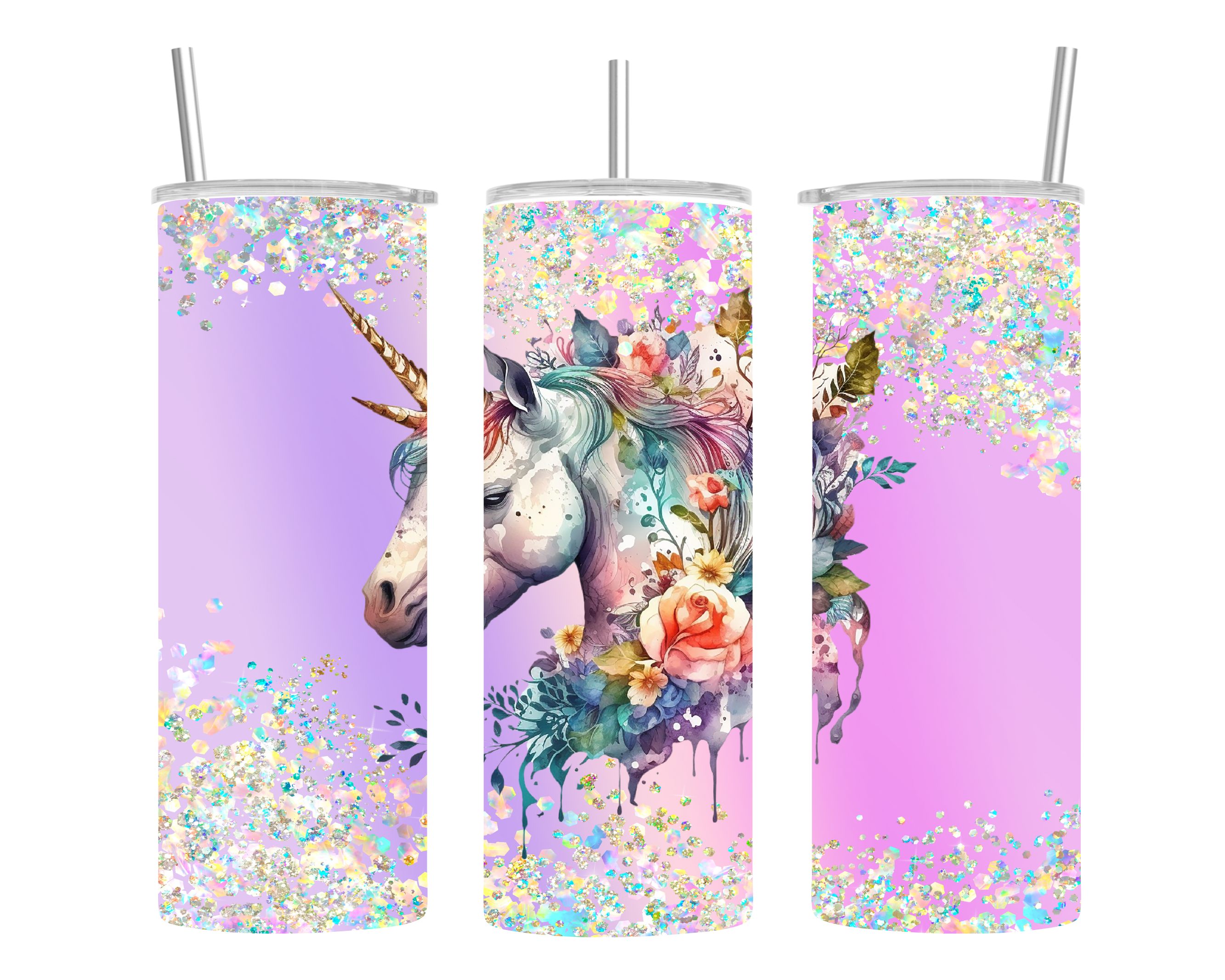 Tumblers- Glitter designs