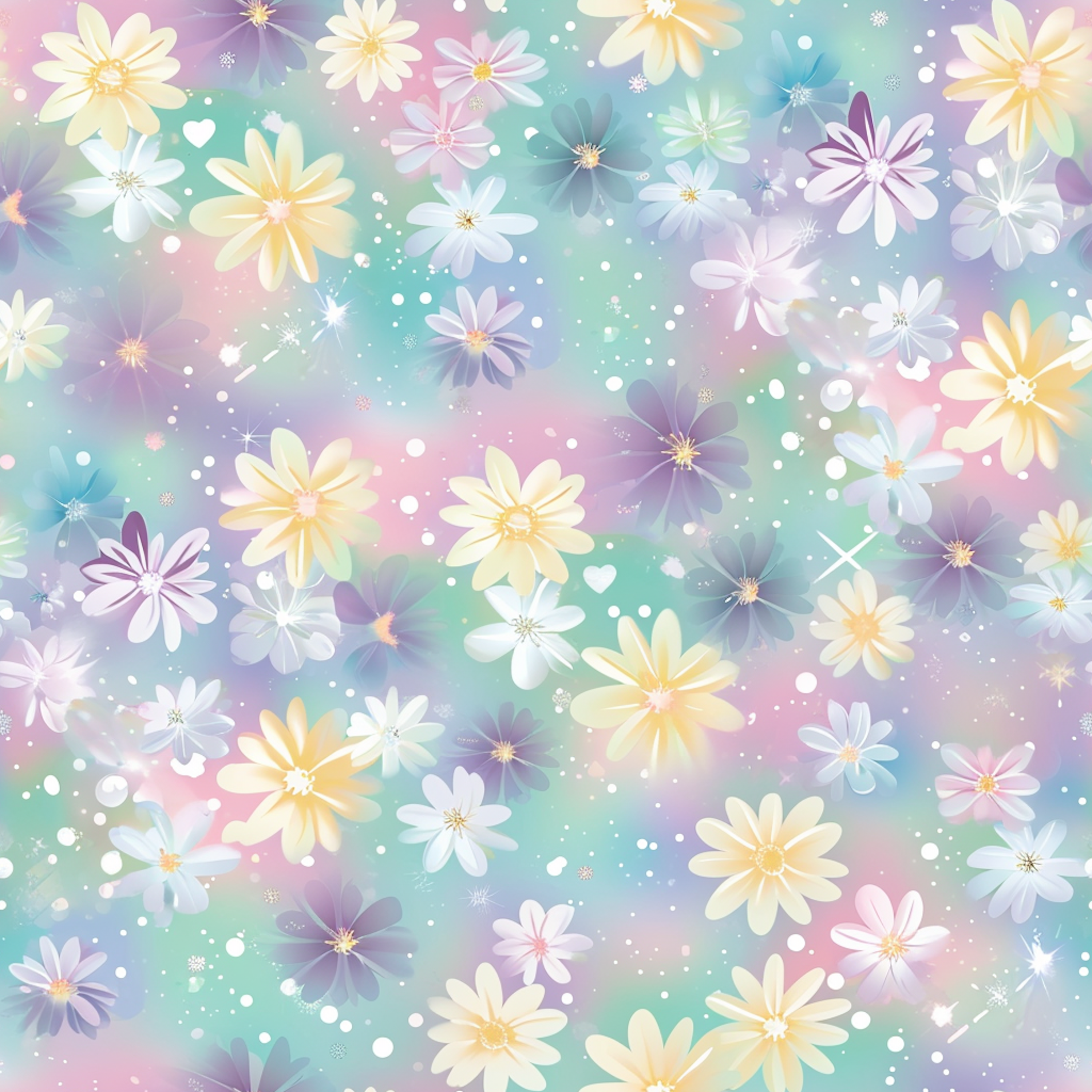 Sparkly floral