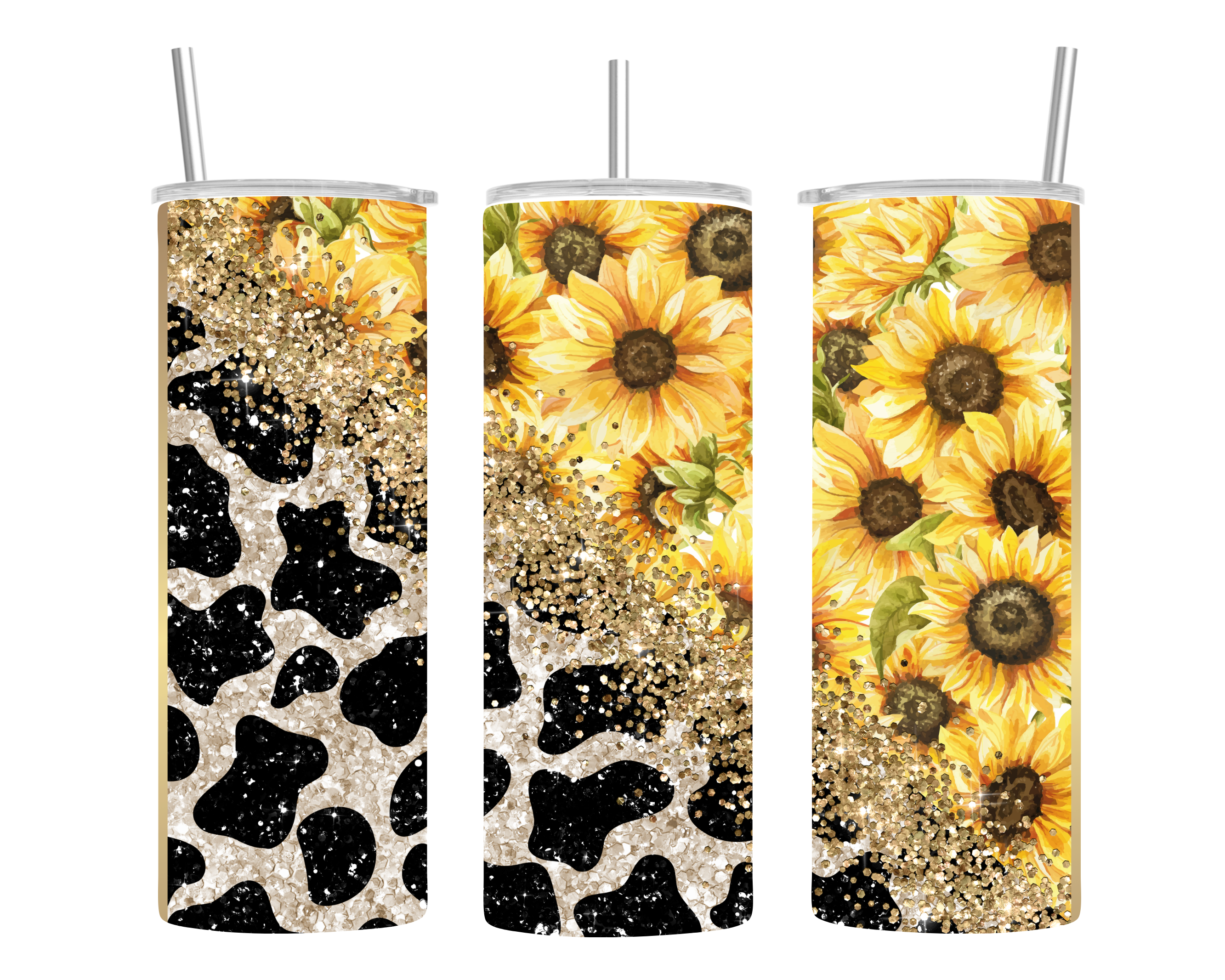 Tumbler Sunflower Designs
