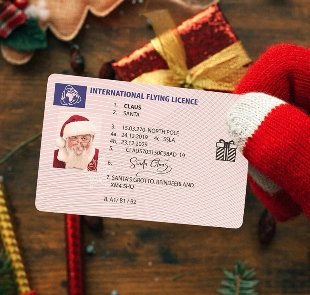 Santa Claus Driving Licence